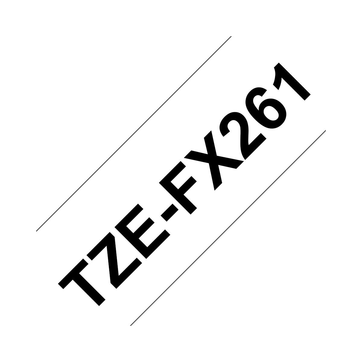 Le texte TZE-FX261 sur fond blanc.