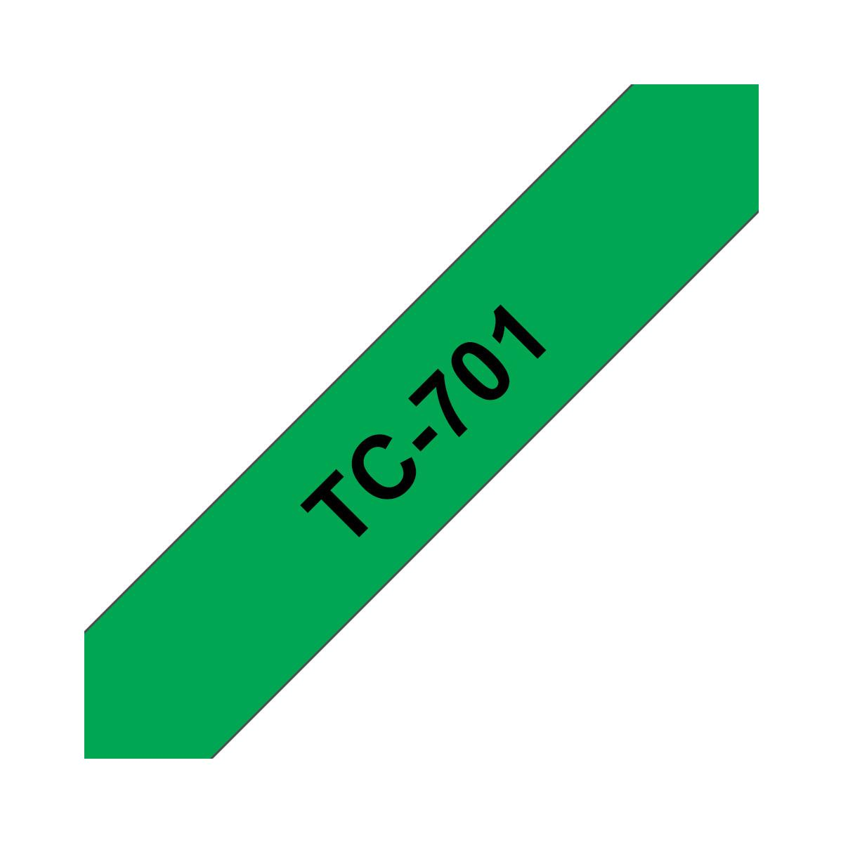 Grünes Band mit schwarzem Text "TC-701".