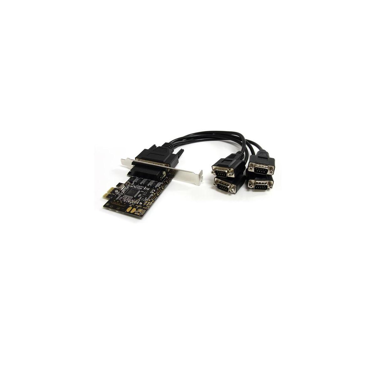 Una placa de circuito negra con un conector ancho y tres cables con dos conectores cada uno.