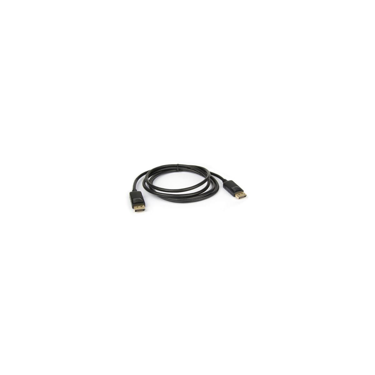 Ein schwarzes Kabel mit zwei verschiedenen Anschlüssen liegt auf weißem Hintergrund.