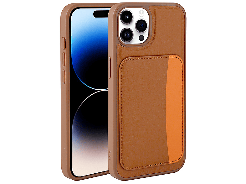 LOPARD iPhone 14 Pro Max Uyumlu Kartlıklı X-Kart Silikon Kapak Telefon Kılıfı Çok Renkli