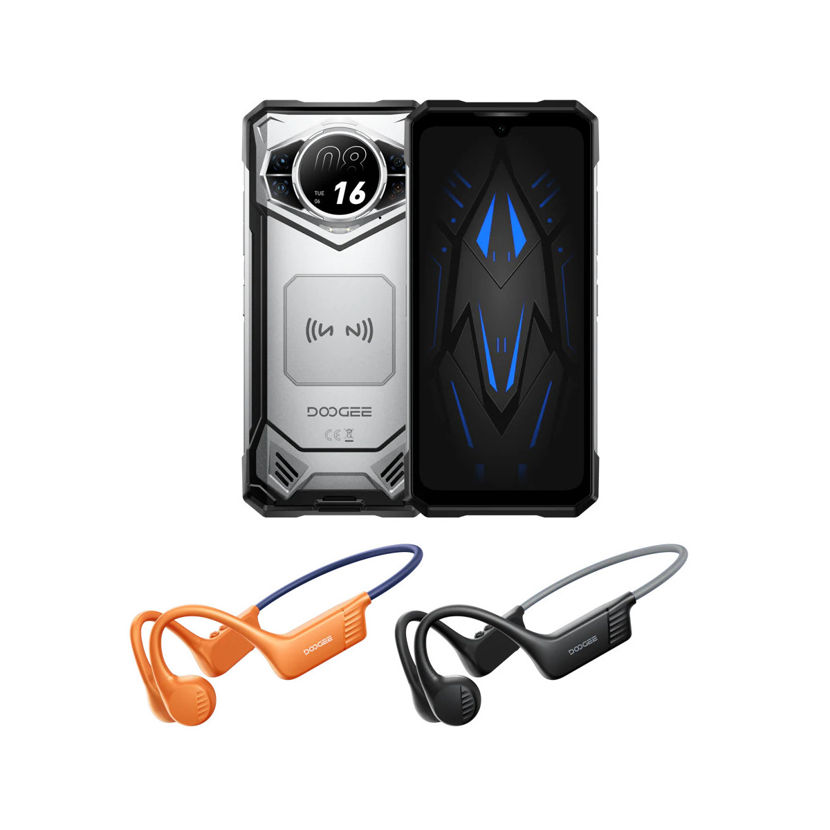 Uno smartphone con retro argentato e un altro con schermo nero.