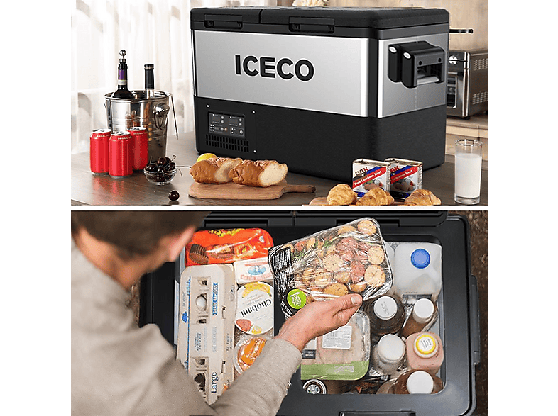 ICECO TCD55 12-24 Volt 55 Litre Çift Bölmeli Outdoor Kompresörlü
