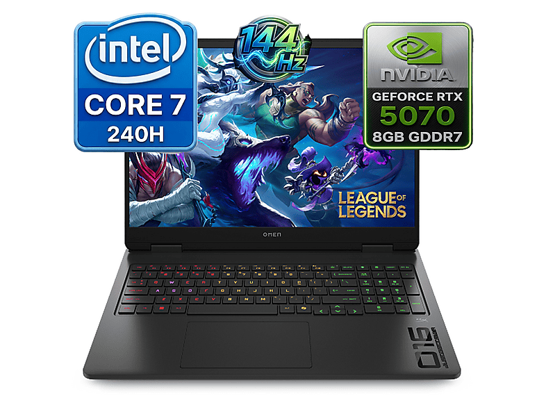 HP Omen 16 8 GB RTX5070 144 Hz CD8M6EA 017 Intel Core i7-240H 40