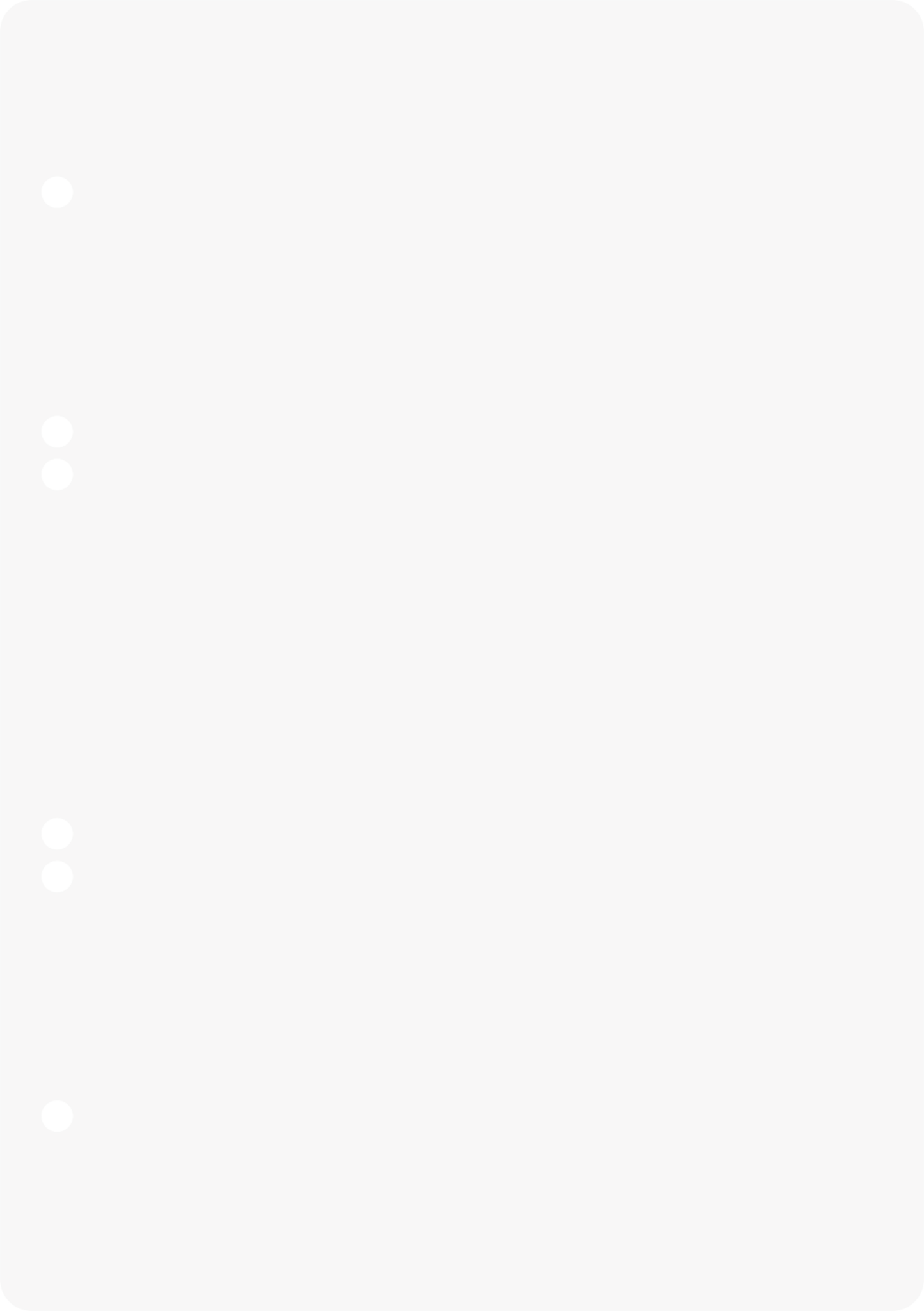 Vier schwarze Punkte auf schlichtem weißem Hintergrund.