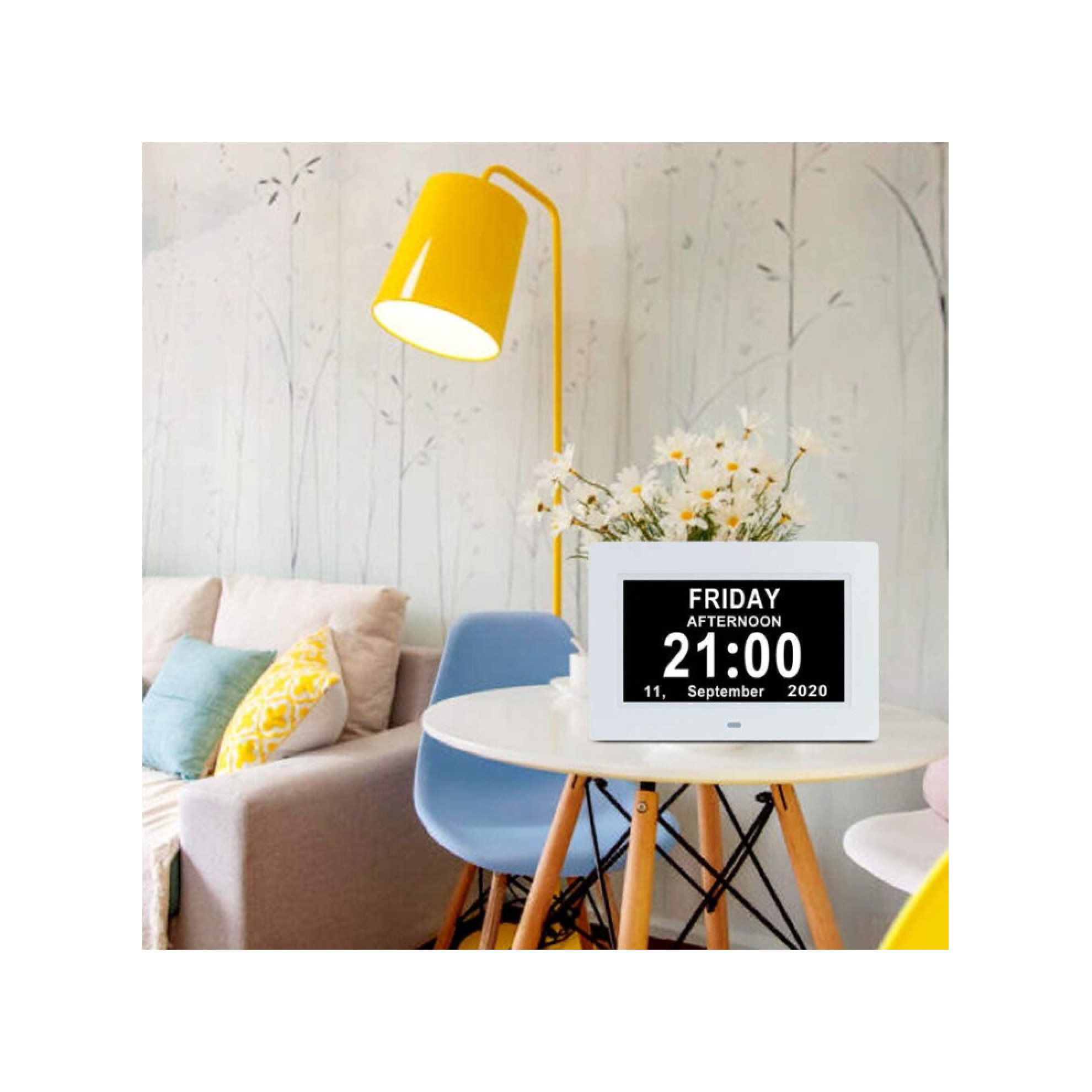 Ein digitaler Kalender zeigt Freitag, 21:00 Uhr, 11. September 2020.