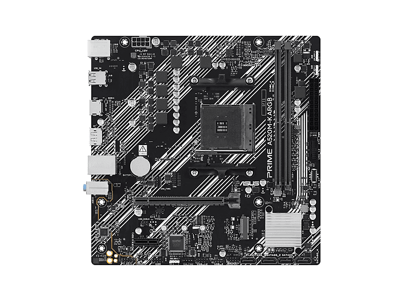 ASUS Prime A520M-K ARGB AM4 5100(OC)MHz Gaming AMD A520 DDR4 micro ATX Anakart