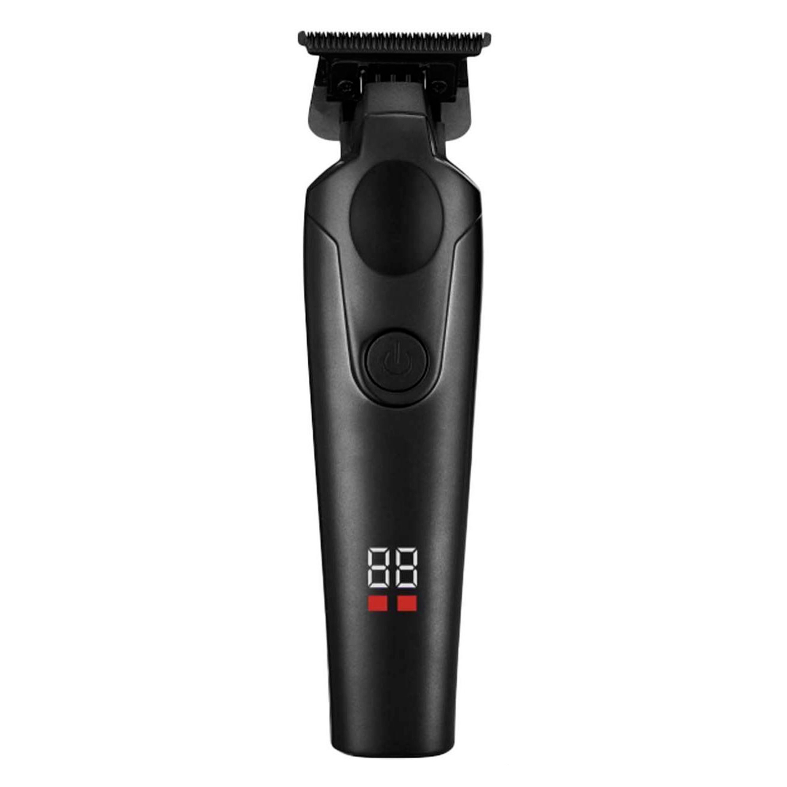 Ein schwarzer Haarschneider mit digitaler Anzeige von 88.