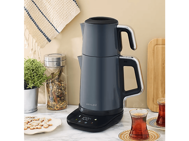 ARYILDIZ Vision Steel 153AR278598 Çay Makinesi Antrasit