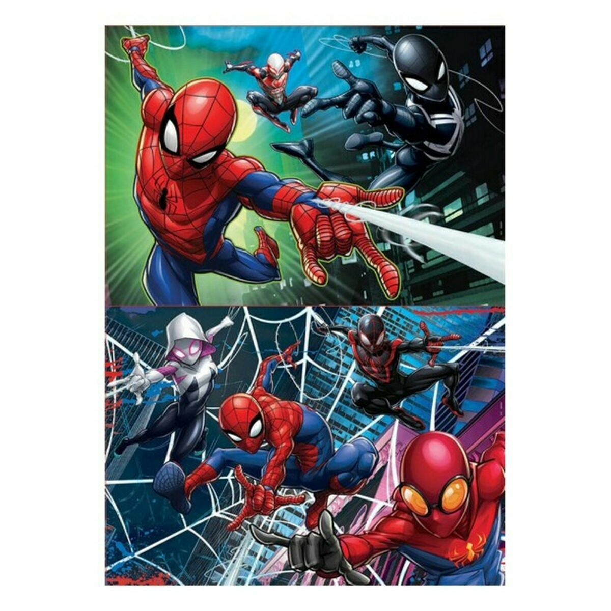 Spider-Man e amici combattono i cattivi in città.