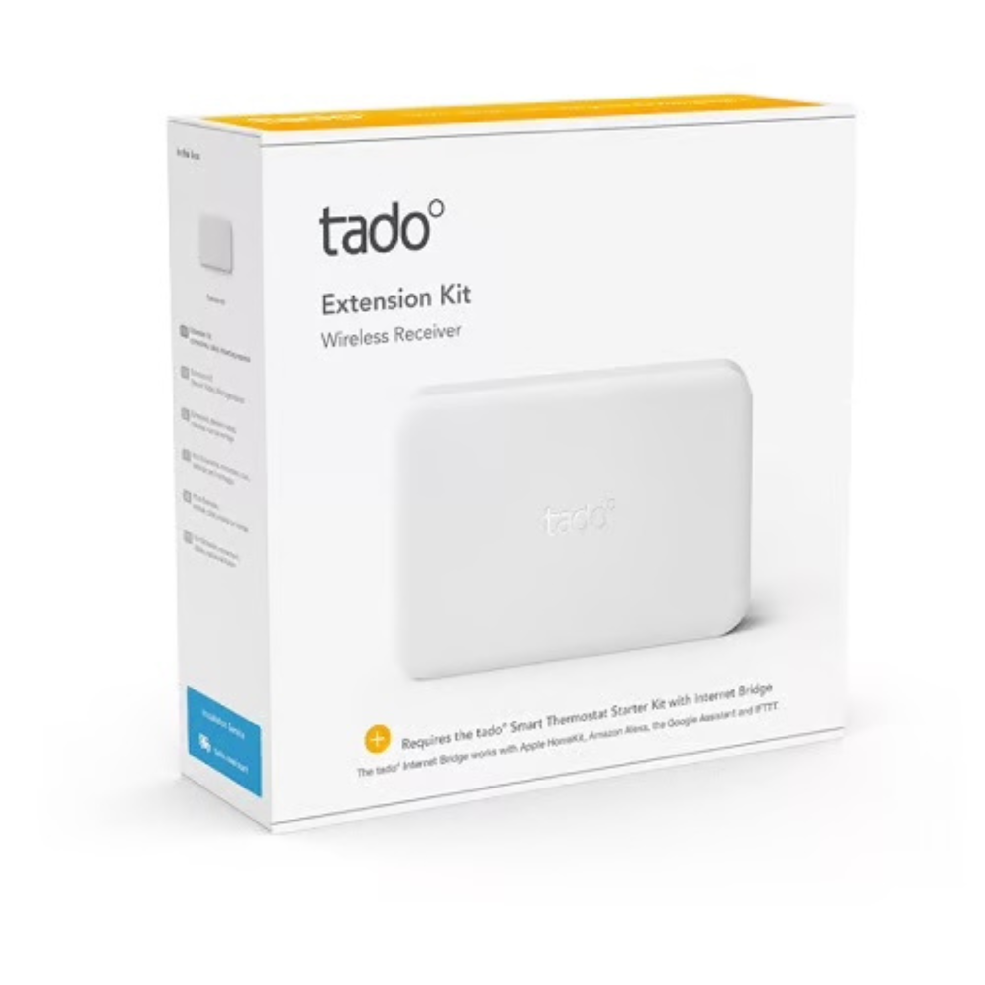 Tado Extension Kit Wireless Receiver packaging with Tado logo.