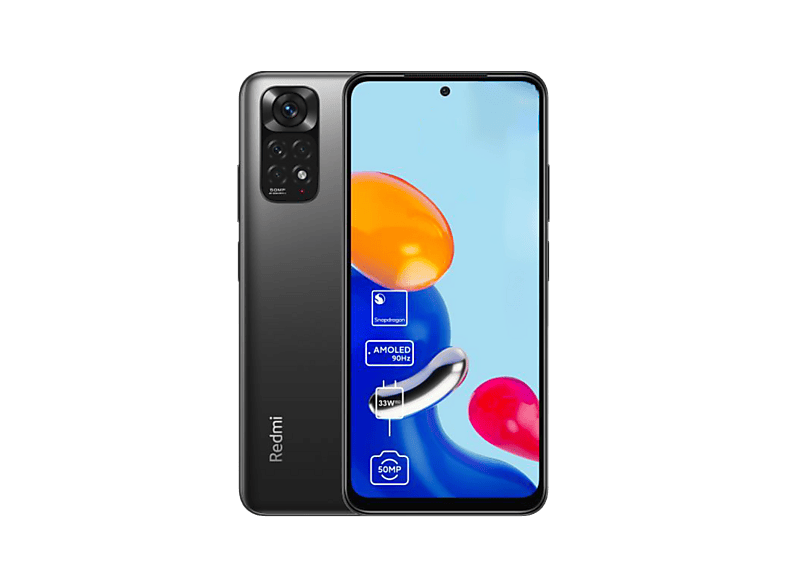 XIAOMI Redmi Note 11S 5G, Negro, Móvil Android, 128 GB, 4 GB RAM