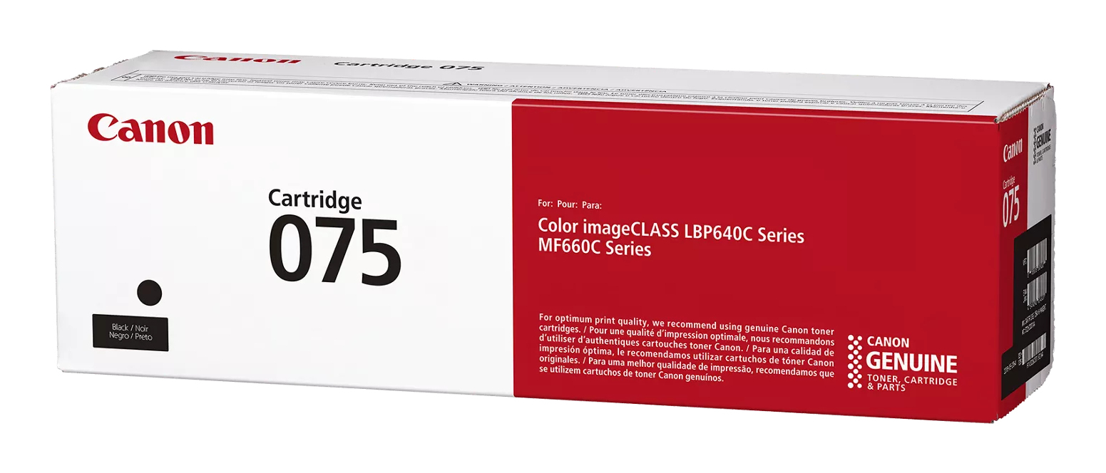 Canon 075 toner kartuşu, siyah, imageCLASS LBP640C/MF660C yazıcılar için.