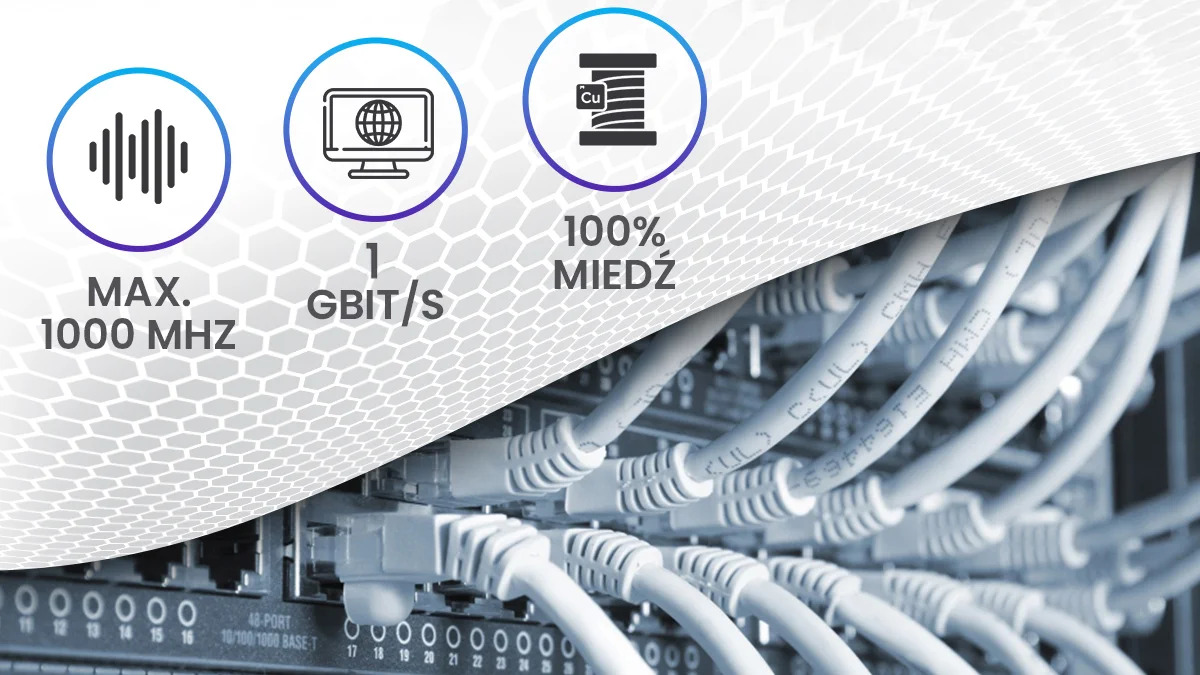 Cavi di rete 1000 MHz, 1 Gbit/s e 100% rame.