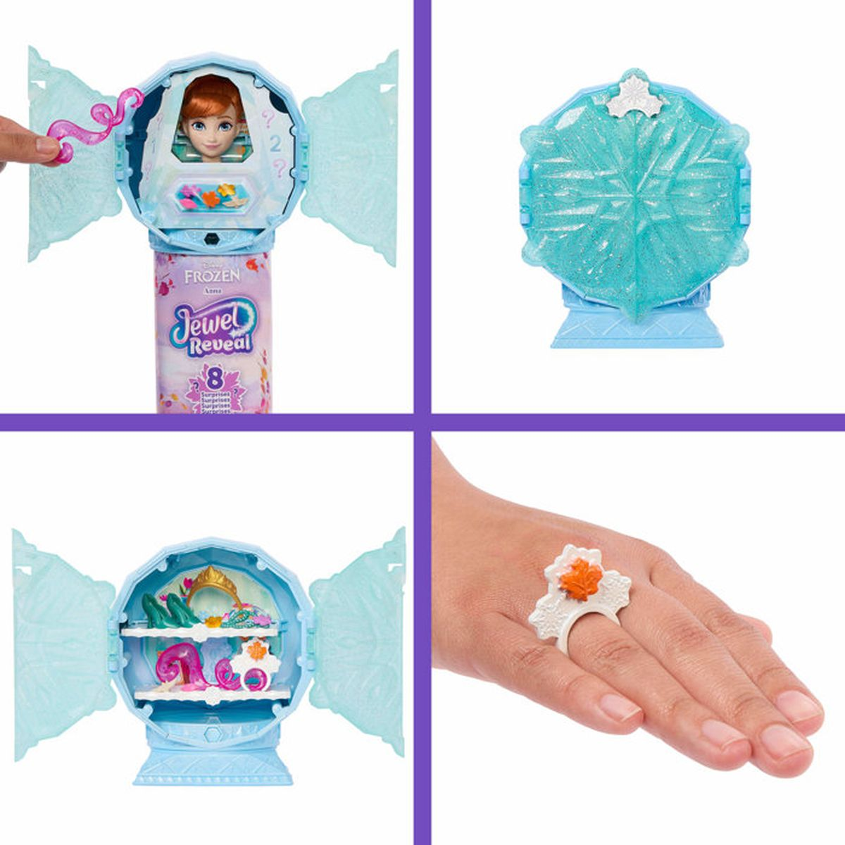 Anna de Frozen con joyas y caja sorpresa.