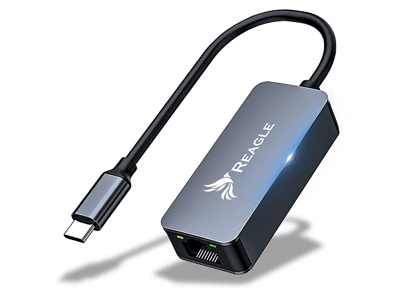 REAGLE USB-C auf RJ-45 2.5Gb/s Lan Adapter, Silber | MediaMarkt