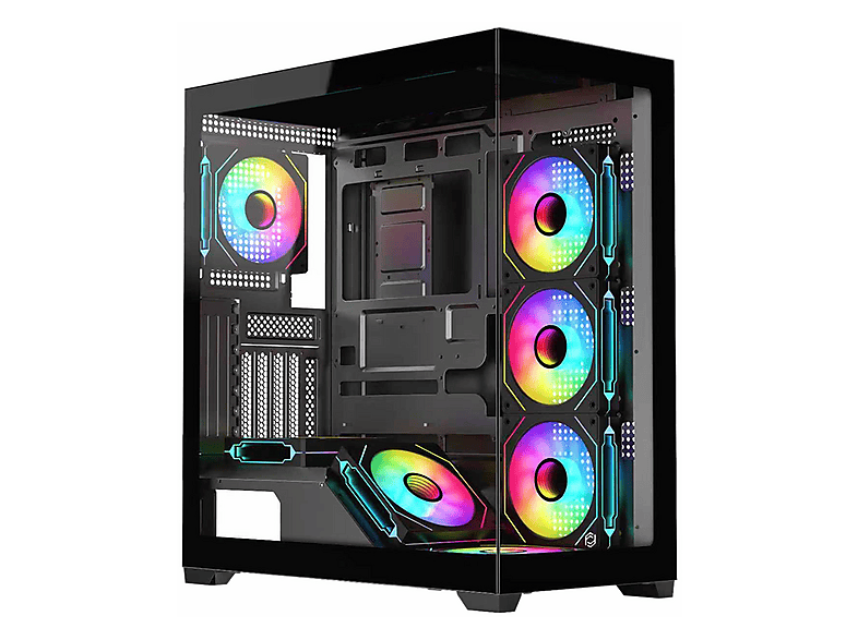 FRISBY Dominator FC-9565G 650 W 80+ USB 3.2 ARGB eATX Mid Tower Siyah Kasa