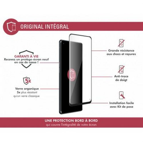 Protezione schermo per smartphone con garanzia a vita e facile installazione.