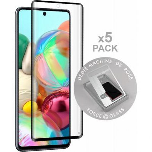 Confezione da 5 proteggi schermo per smartphone con strumento di applicazione.
