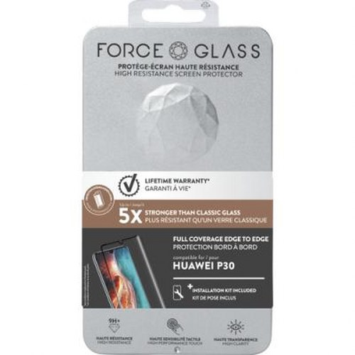 Confezione per protezione schermo Huawei P30, con logo "Force Glass".