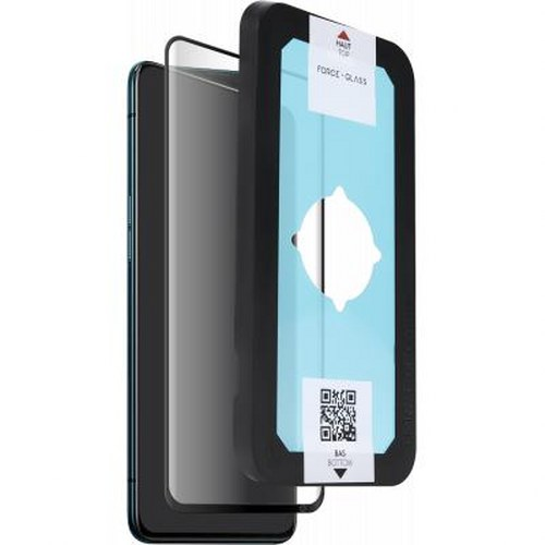 Kit protezione schermo telefono con applicatore e protezione in vetro.