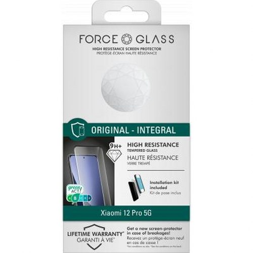 Confezione di una protezione schermo FORCE GLASS per Xiaomi 12 Pro 5G.
