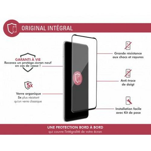 Immagine mostra protettore schermo smartphone con resistenza agli urti e facile installazione.