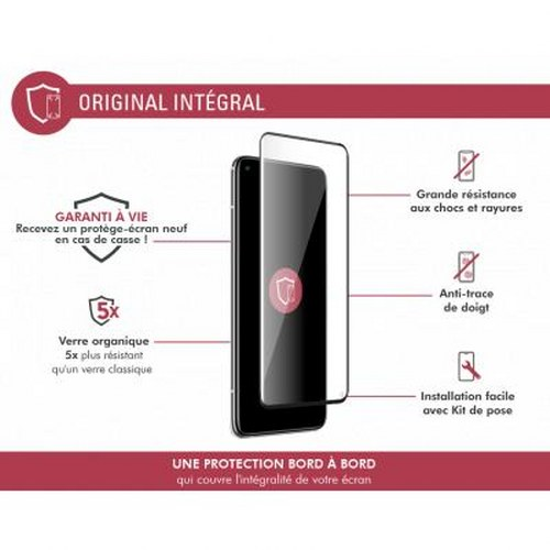 Una protezione per lo schermo di uno smartphone con caratteristiche come resistenza agli urti.