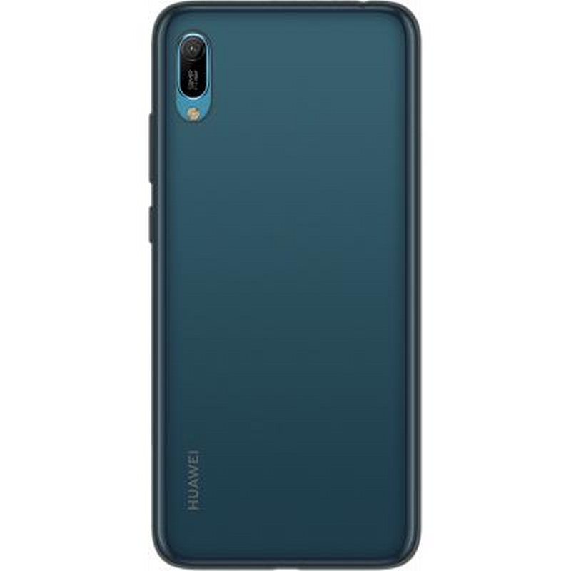 Retro di un telefono Huawei blu scuro con due fotocamere.