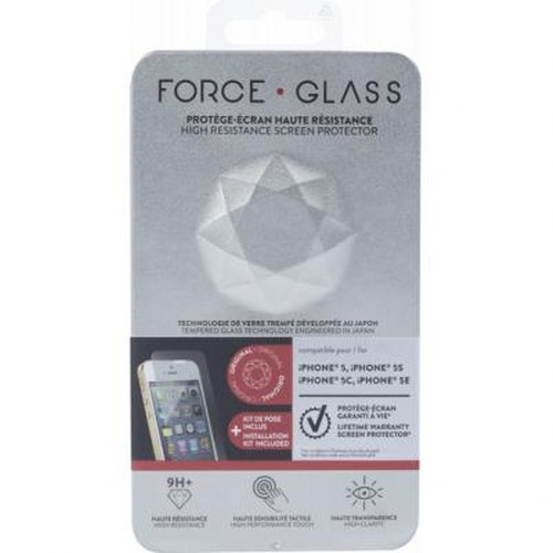 Confezione per proteggi schermo FORCE GLASS per iPhone 5/5S/5C/SE.
