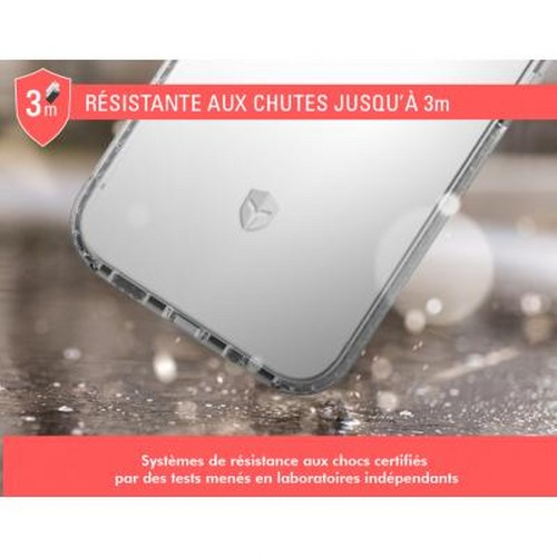Custodia trasparente per telefono che protegge da cadute di 3m.