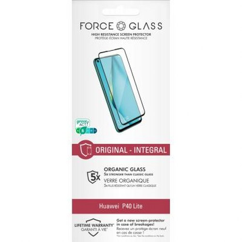 Protezione schermo Force Glass per Huawei P40 Lite, vetro organico, 5x più resistente.
