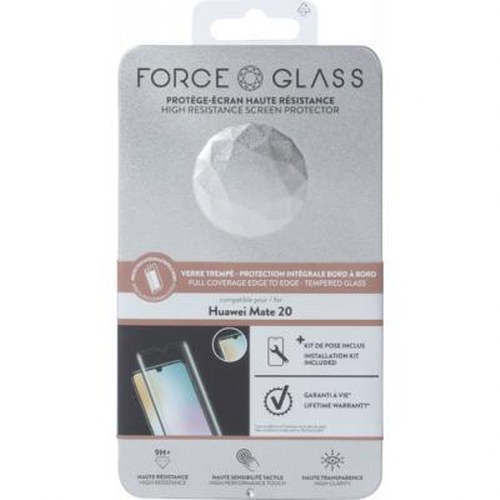 Confezione per una protezione schermo Force Glass per Huawei Mate 20.