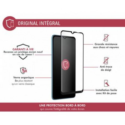 Protezione schermo per smartphone con garanzia a vita, resistente agli urti.