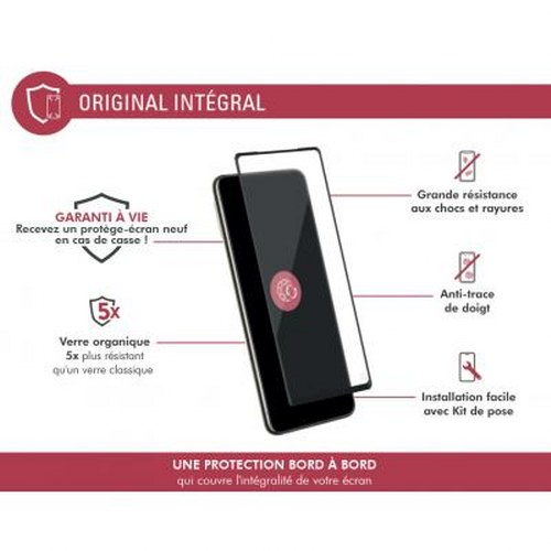 Protezione schermo per smartphone, resistente agli urti e facile da installare.
