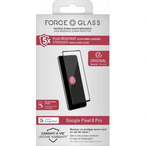 Confezione pellicola protettiva Force Glass per Google Pixel 8 Pro.