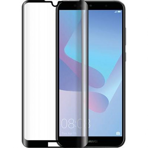 Uno smartphone con una protezione dello schermo che copre il lato sinistro.