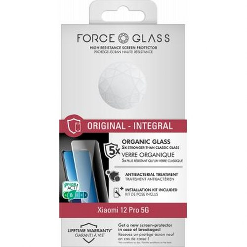 Confezione proteggi schermo FORCE GLASS per Xiaomi 12 Pro 5G.