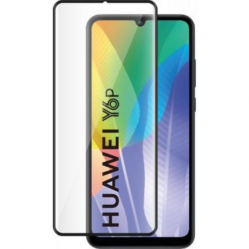 Uno smartphone Huawei Y6p con protezione schermo.