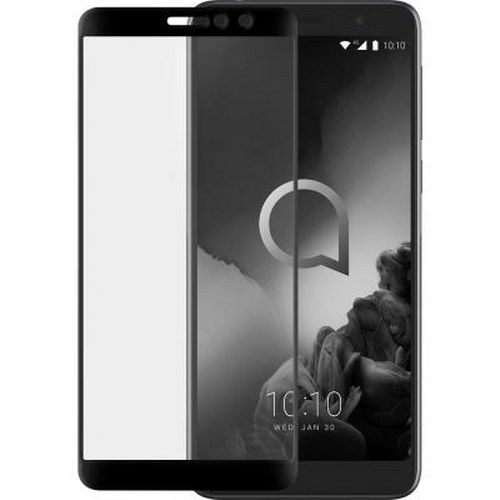 Uno smartphone con pellicola protettiva. L'ora è 10:10.