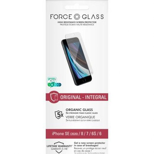 Confezione protettore schermo Force Glass per iPhone SE/8/7/6S/6.