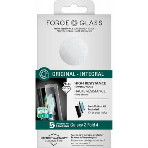 Confezione protettore schermo Force Glass per Samsung Galaxy Z Fold 4. Mostra dettagli e garanzia.