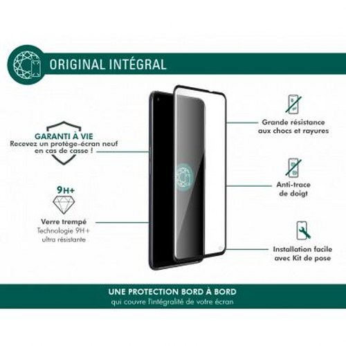 Protezione schermo intera per smartphone: resistente a urti, graffi, impronte, facile da installare.