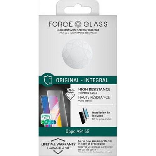 Confezione di una protezione schermo Force Glass per Oppo A94 5G.