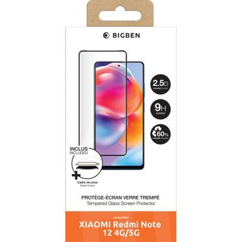 Confezione per protezione schermo in vetro temperato per Xiaomi Redmi Note 12.