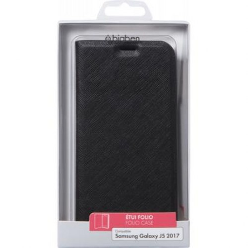 Schwarze Samsung Galaxy J5 2017 Hülle in Verpackung.