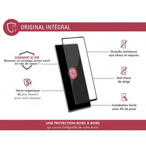 Protezione schermo per smartphone, garanzia a vita, resistente a urti e graffi.