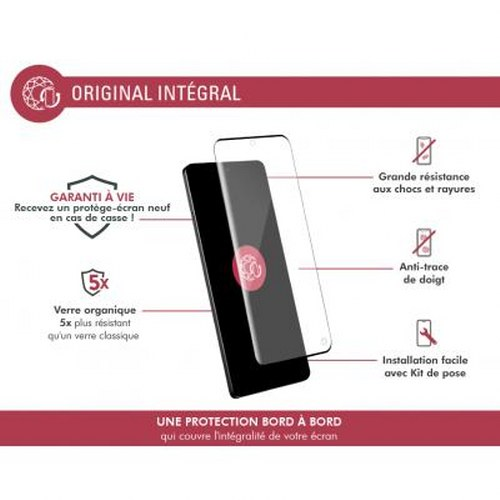 Viene mostrata una protezione per lo schermo di uno smartphone con i suoi vantaggi.