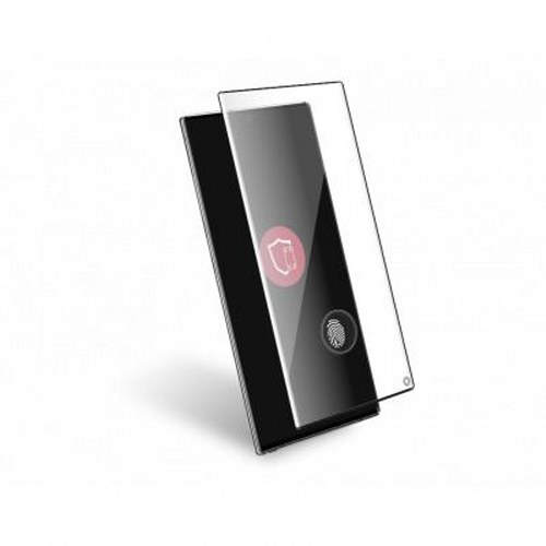 Viene mostrata una protezione per lo schermo di uno smartphone.