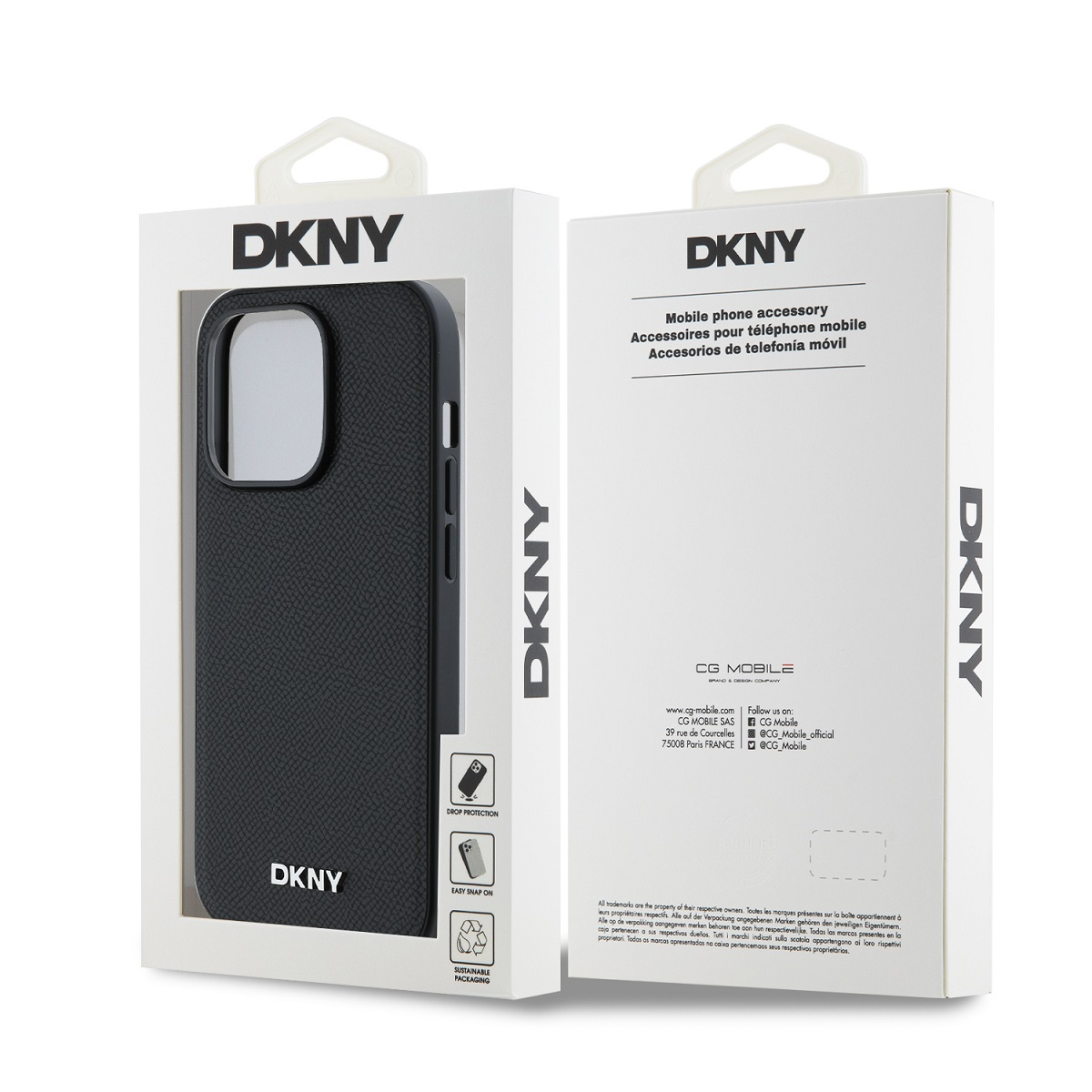 Custodia per telefono DKNY in confezione con protezione caduta e facile.